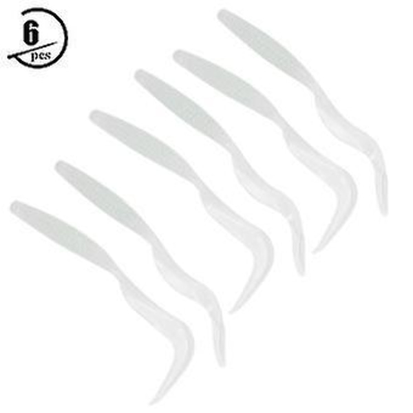11cm Myke Plast Kunstige Fiske Agner Grub Worm Agner Fiskeutstyr - 6 stk (Lysende)