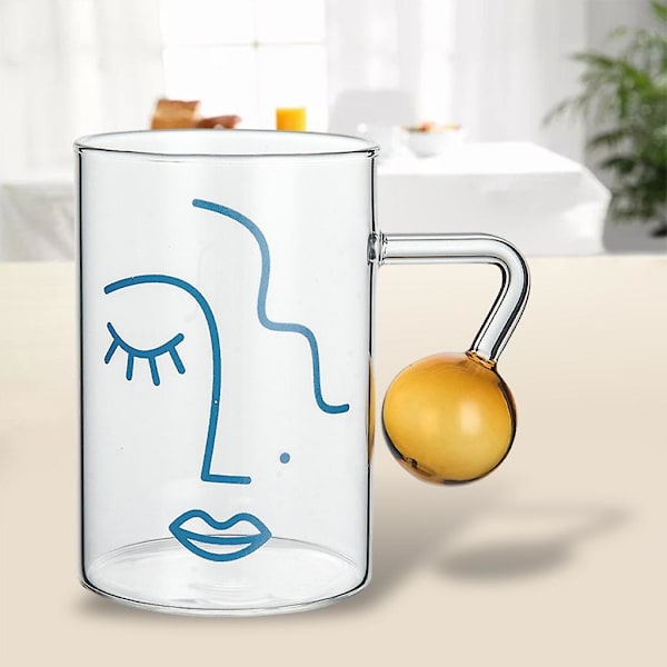 270/400ml Solide Glaskopper Tekop Kaffekop Cocktail Vand Øl Kopper Høj