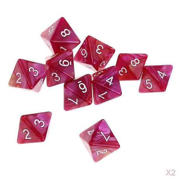 8-sivuinen D8 Polyhedral Noppa Dungeons & Dragons Dnd Pöytäpelille