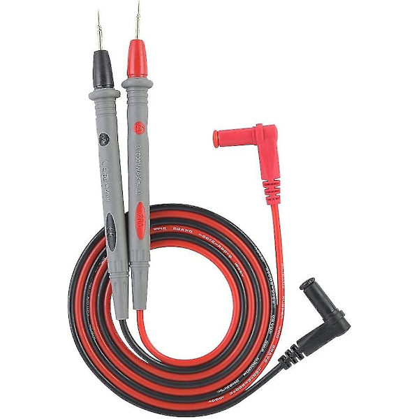 Multimeter Testledningssats, 1000v 20a Elektroniska Testprober, Tillbehör Testkrok, Testledningar Back Probe Kit (1st, Som Visas På Bilden) -t