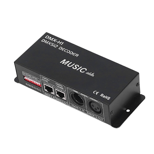 4-kanals DMX 512-dekoder Justerbar RGB LED-styrenhet för barer och hotell