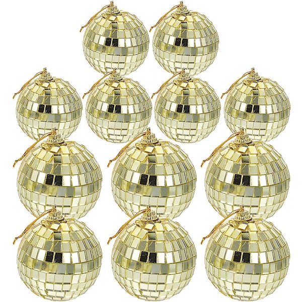 24 st julgranspegel-discobollar julbollar fest hängande glasbollspendant