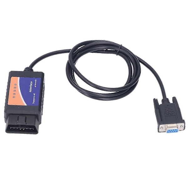ELM327 COM-port DB9 Hona 25K80 Diagnostiskt Verktyg LED-indikatorlampa för DOS för Windows med CD nr 25762