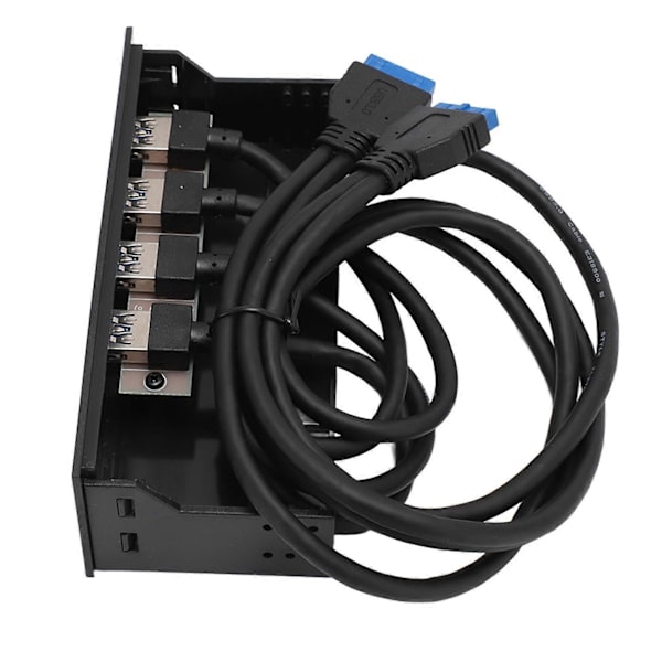 USB 3.0 Frontpanel-hub 5,25 tum 4 Portar 5 Gbps Stabil Plug and Play Optisk Enhets Frontpanel för Datorns Moderkort