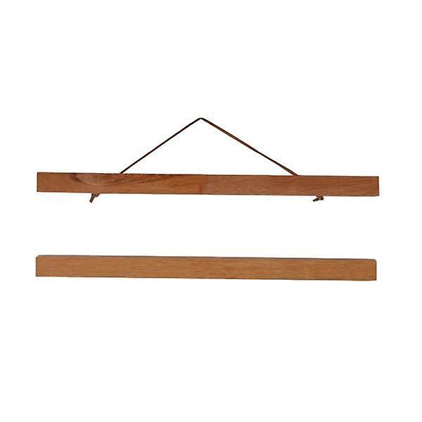 3xmagneetti Puinen Kuvakehyksen DIY-Kuva Posterin Maalaus Ripustin 50cm Teak-Puu