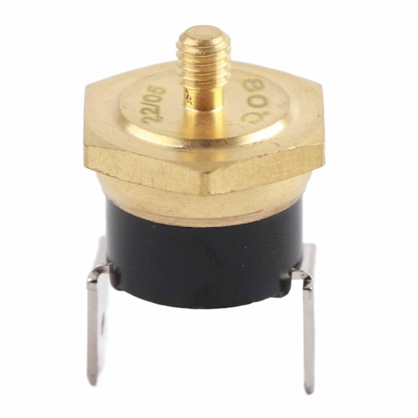 5PCS KSD301 Copper Thermostat Bimetal Normally Closed M4 Snap Disc Temperature Switch 250V 80