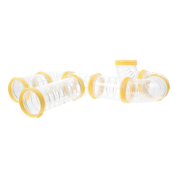 1 Sæt Plastik Hamster Tunnel Hamster Bur Maze Connector Hamster Bur Ekstern Rør til DIY