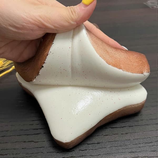 Brödsmör Squishy, Långsamt stigande Squishy, Julklappsstrumpor, Stressbollar, Stresslindring och Fidgetleksaker för ADHD