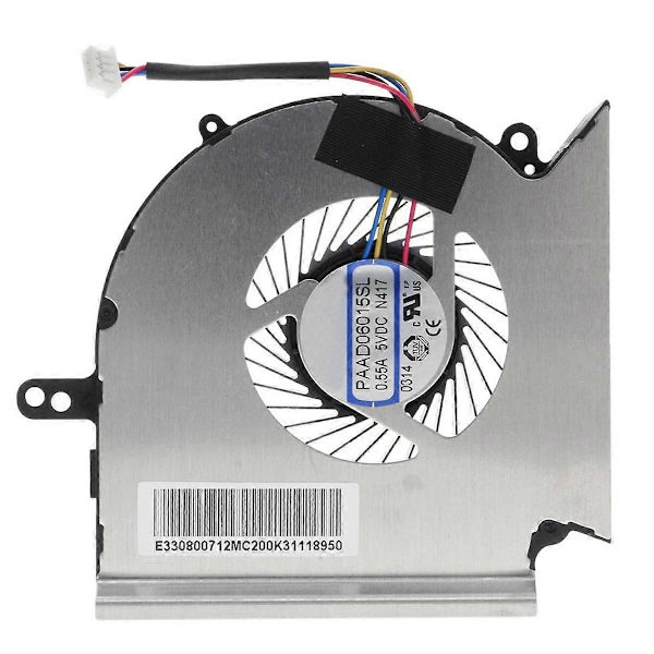 CPU og GPU Køleventilator til Gl75 Leopard 10Sdr 10Ser 9Sc 9Sd Ms-17E2 N414 17