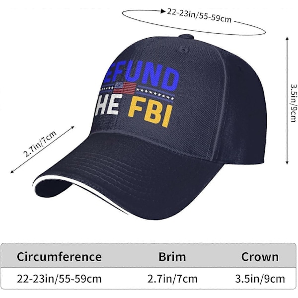 nx4928 Anti Biden Hat Defunderer FBI Hat Mænd Baseball Hat Cool Hat bz-428 nh4928oo