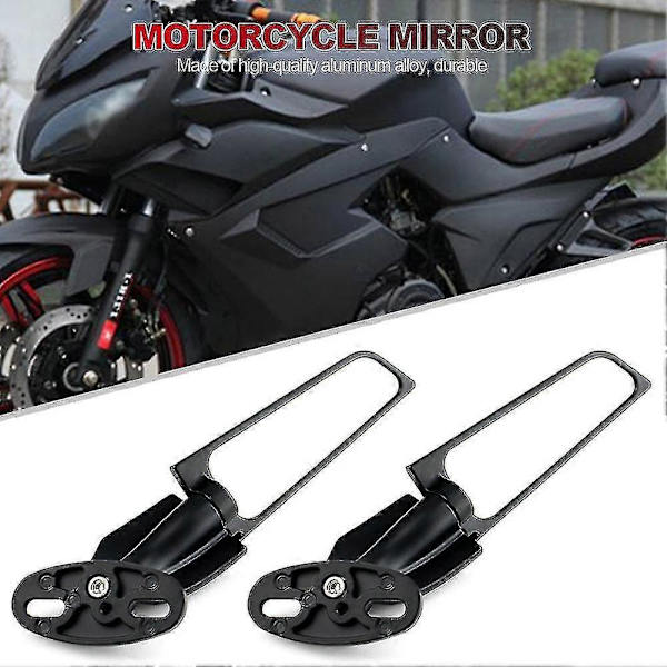 Speglar för Kawasaki Zx10r Zx9r Zx7r Zx6r Zx636 Zx12r Zx14r Motorcykel Modifierad Vindvinge Justerbar Rotationsbackspegel