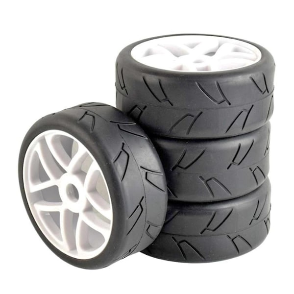 4 st 1/8 Buggy Däck med Hjul 17mm Hex Drivhub för RC Offroad Bil Hpi Traxxas Däck Tillbehör