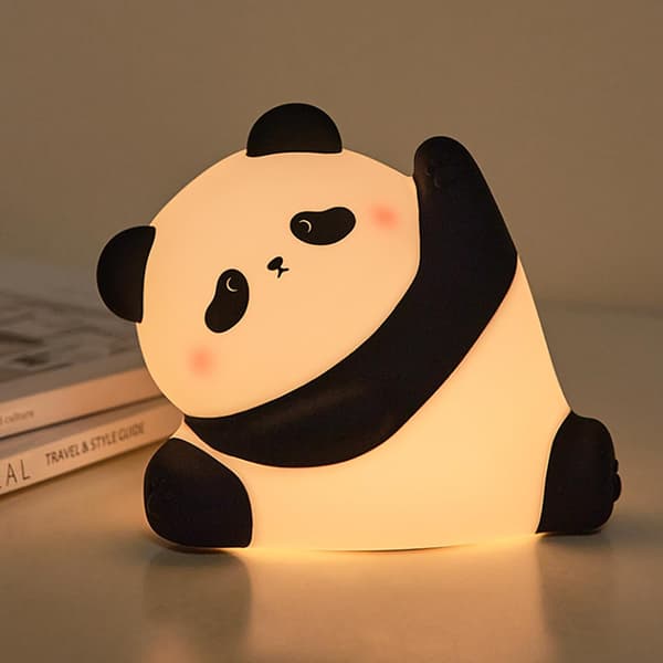 Pandaformet nattlys for barn, søtt og kosete babynattlys