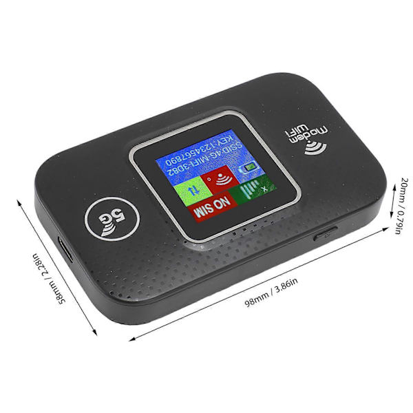 4G LTE Mobil WiFi Hotspot med SIM-kort Slot til Asiatisk Farveskærm Bærbar WiFi Router Trådløs Internet Router Enheder