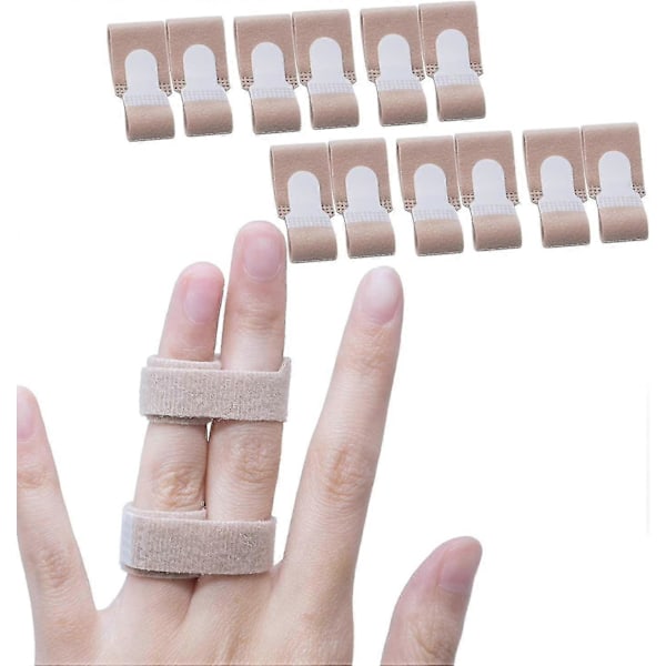 12 Pcs Of Finger Tape For Jammed, Swollen, Dislocated Finger Joint, Finger Brace Splints