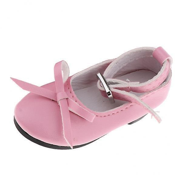 2xlovely Læder Prinsesse Fritidssko Til 1/3 Bjd Dukke Tilbehør Rosa