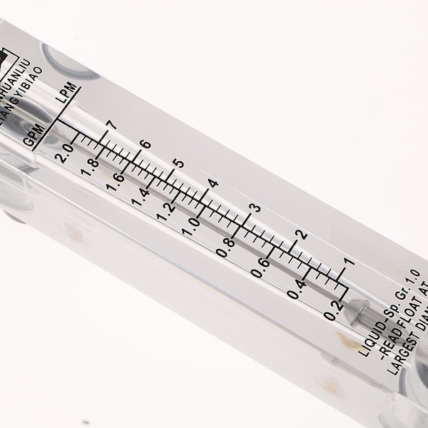 2 stk Lzm-15 Akrylstrømningsmåler Paneltype Vannstrøm Væske 1\" Hanngjenger