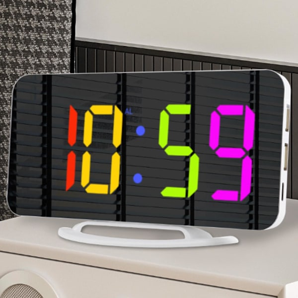 LED-väckarklocka med display, snooze-funktion, digital klocka för hall, vardagsrum och tonåringar