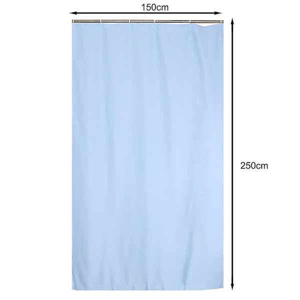 Plisségardiner med mørkleggingsfunksjon, vindusgardiner, skyggegardiner med kroker 150x250cm - blå