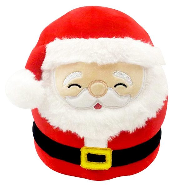 8 tum söt jultomte mjuk plyschleksak, 3D jultomte plyschkudde leksak, squishy bomulls plushies docka, kawaii plysch stoppad djur leksak, present