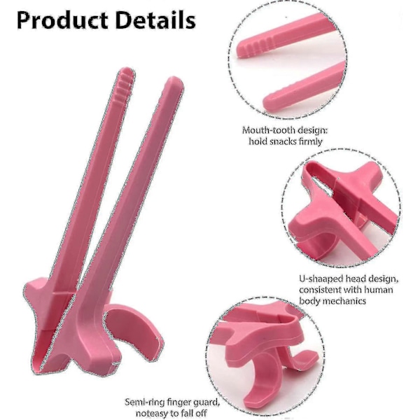 4 stk Genanvendelige Lazy Auxiliary Finger Spisepinde til Gamere - Snack Finger Spisepinde Gave