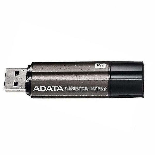 Tietokoneen lisävarusteet Adata S102 Nopea ??usb3.1 Tietokoneen tallennustila Metalli USB-levy Kapasiteetti: 32 Gt Musta