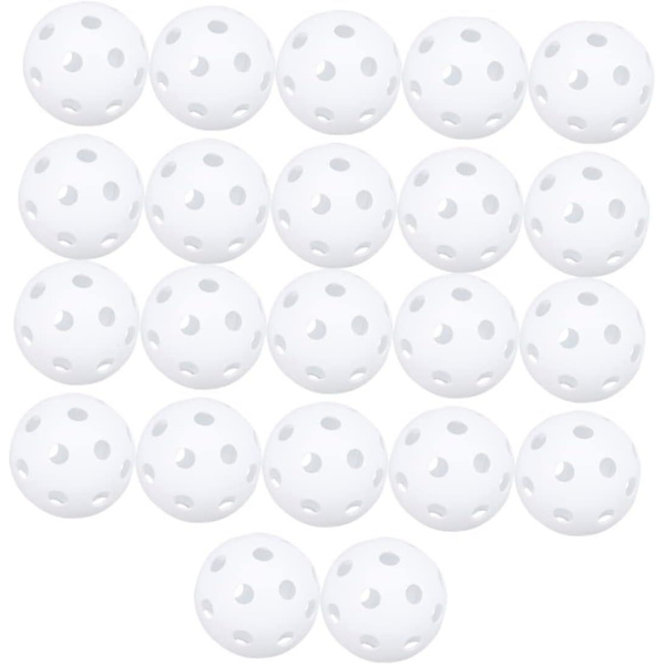 22 st Set med Barnverktyg Utomhusverktyg Gula Tillbehör Slagträövningsbasebollar för Inomhus Barn Träning Boll för Utomhus Plast Boll Utrustning Indo