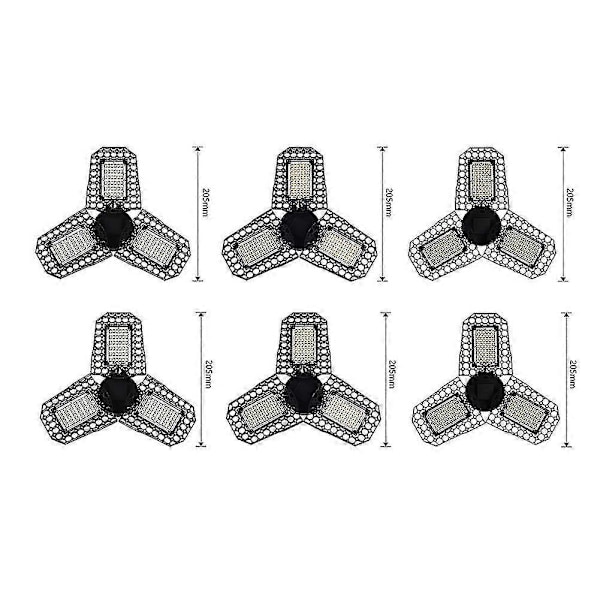 LED Garage Lampe 40W Deformerbar Lys Høj Justerbar Vinkel LED Lys til Værksted Industrilampe (Varmt Hvidt)