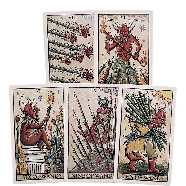 Trionfi della Luna Illustrerte Tarotkort Orakelkort