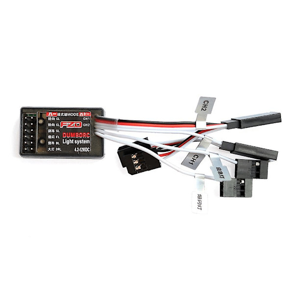DumboRC FZD LED-ohjainmoduuli valojärjestelmä X4 X6 X6P DDF350 -lähettimelle JJRC Q65 MN90 1/10 1