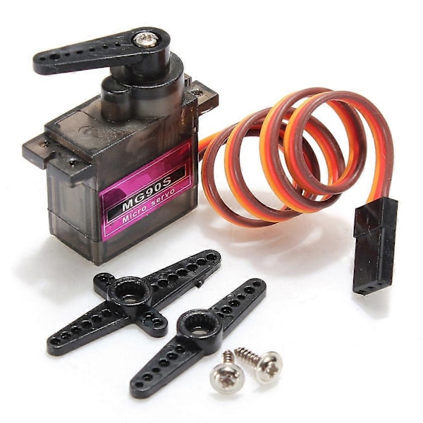 4 st MG90S RC Mikro Plast Servo 13.4g för ZOHD Volantex Flygplan RC Helikopter Bil Båt Modell