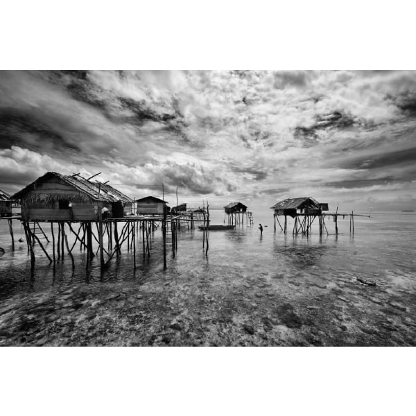 Houses  Of  The  Bajau Poster 21x30 cm