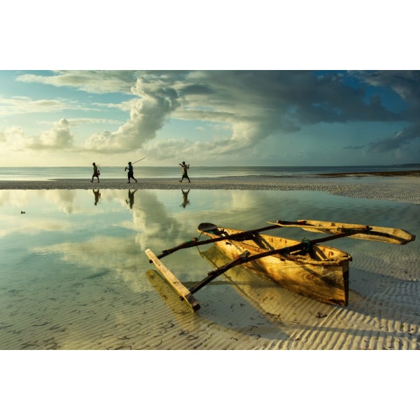 Fishers In Zanzibar, Tanzania Poster 70x100 cm
