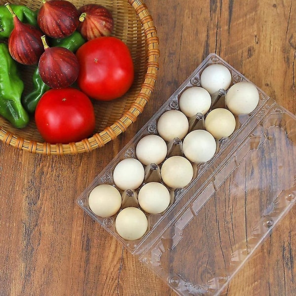 24 st plast äggkartonger Bulk klar kyckling ägg bricka hållare för familj betesmark kyckling farm Business