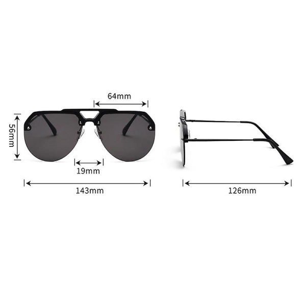 Solglasögon Halvbåglösa körsolglasögon för män och kvinnor 100 % UV-blockerande
