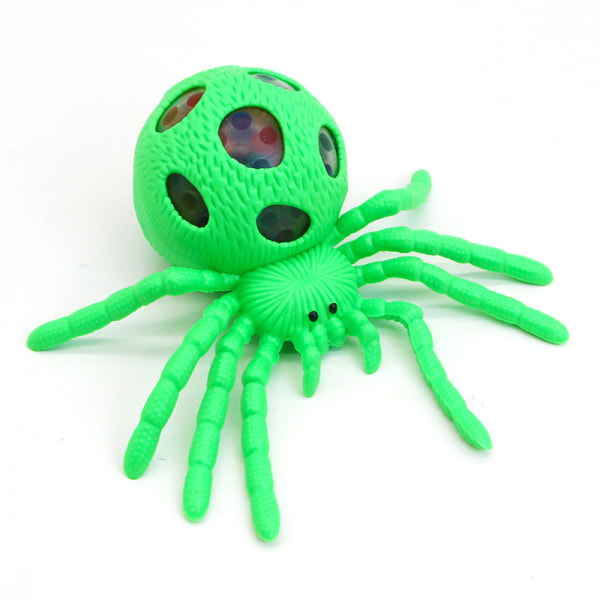 grön spindel squishy rolig leksak trick anti stress leksak