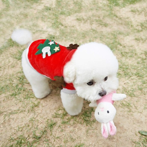 Juldräkter för hundar, jultomtekostymer, söta renhundsdräkter