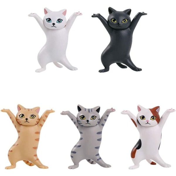 5 ST Dancing Cat hörlursställ, hörlursställ, pennhållare, skrivbordsställ
