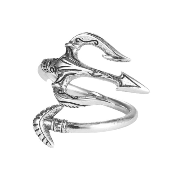 Justerbar trident-formad ring - perfekt gåva i vintage nautisk stil, tillbehör för män för vardagsbruk