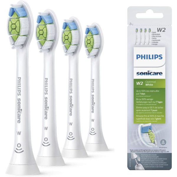 För Philips byte av elektriskt tandborsthuvud W2, 4-pack