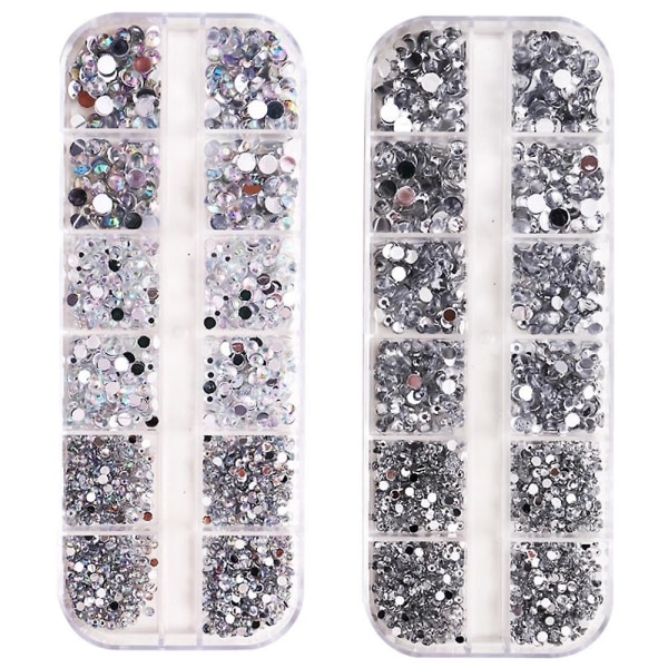 Flatback Kristaller Rhinestones Gems För Nails Art Kläder Skor Väskor