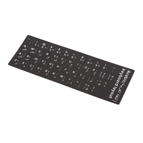 4st arabiskt tangentbord klistermärke bokstav vattentät frostad ingen reflektion