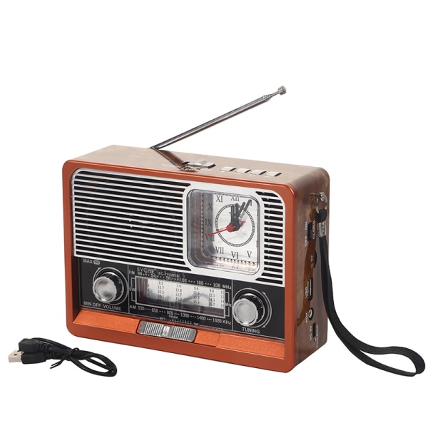Nostalgisk retro Bluetooth -radio utomhus