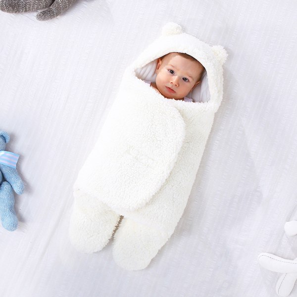 Baby sovsäck vinter varm nyfödd linda filt filt sovsäck täcke baby förtjockad sovsäck 3-6 månader höst och vinter varmt täcke