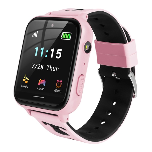 Barn Smart Watch med Musikspelare Pedometer (Rosa)