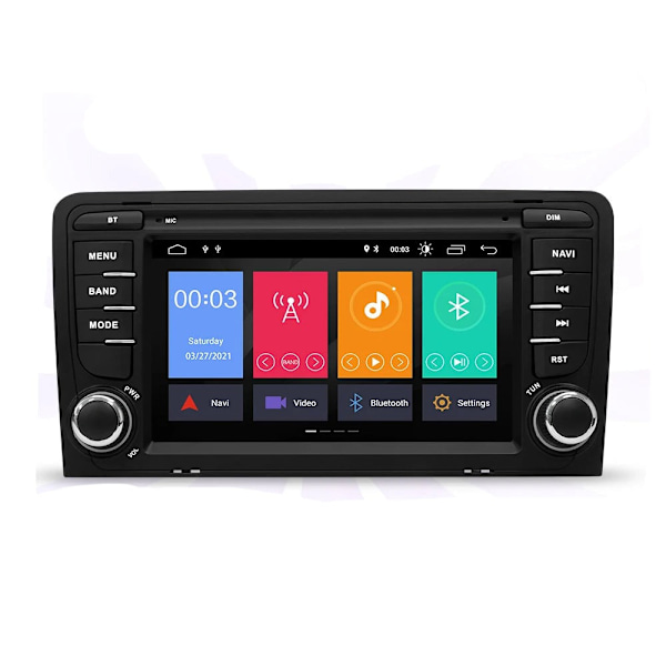 Multimedia Player, CarPlay, 2 Din, WiFi, Android Auto, 8GB, 128GB, Black