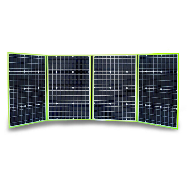 Solar Panel, 100W, 12V, Monocrystalline Silicon, Foldable, Black