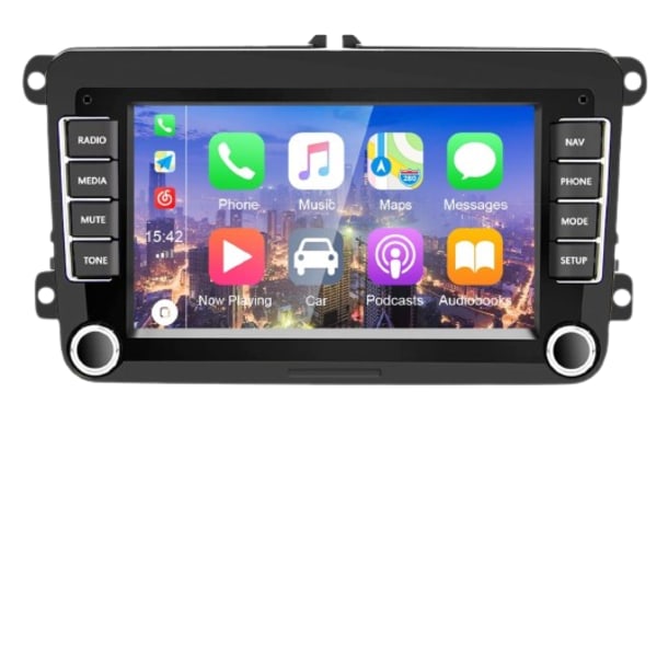 Car Multimedia Player, Podofo, Carplay, Camera, 1GB, 16GB, Black