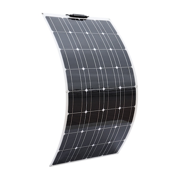 Solar Panel, 12V, 200W, Monocrystalline Silicon, Flexible, Black