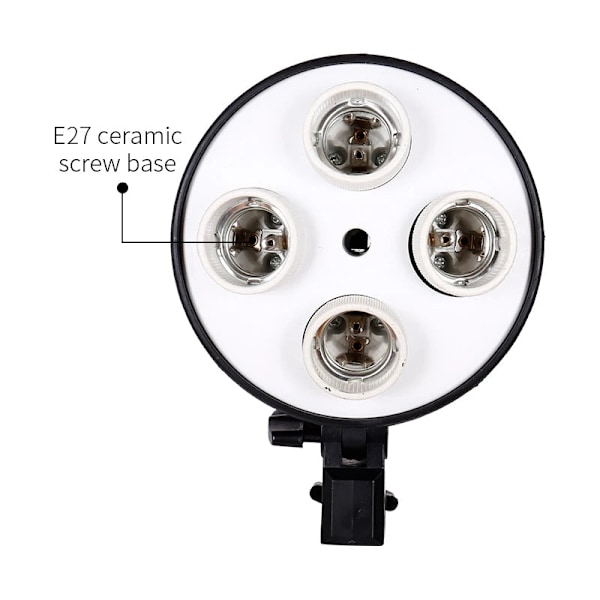 Softbox Light, 9x30W, LED Bulb, 4 Lamp Holder, 50x70cm, Black